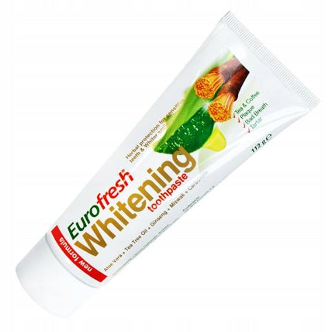 Eurofresh Wybielająca pasta do zębów z miswakiem 112g