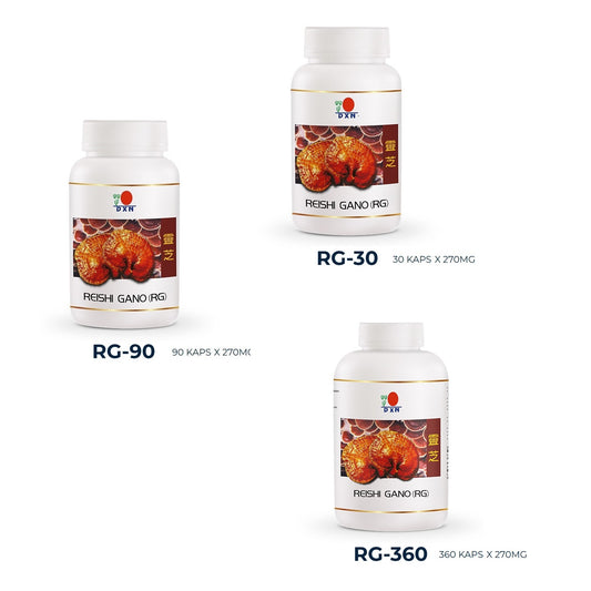 DXN RG - Reishi Gano - 30/90/360 kapsułek - Suplement z Grzybem Reishi Ganoderma (Lingzhi)